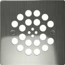 Tile Redi USA Square Drain Plate, Brushed Nickel, 4.25"