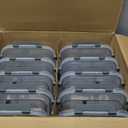 KOMUEE 10 Packs 30oz Glass Meal Prep Containers 2 Compartments, Glass Food Storage Containers with Lids, Airtight Lunch Bento Boxes, Microwave, Oven, Freezer and Dishwasher Safe