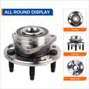 PAROD Pair 513288 Front/Rear Wheel Hub Bearing Assembly Compatible with Chevy Malibu, Impala, Equinox, GMC Terrain, Buick Lacrosse, Cadillac XTS, CTS, Regal, 5 Lugs w/ABS