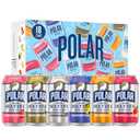 Polar Seltzer Water Sampler Variety Pack, 12 fl oz cans, 18 pack