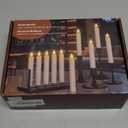 PChero 10 Pcs Rechargeable Flameless Taper Candles with Charging Station, 6.7" LED Candles with Remote & Timer, Battery Operated Flickering Tapered Candlesticks for Window Wedding Christmas Home Decor