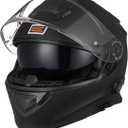 ORIGINE Helmet Modular Bluetooth Voice Dial Motorcycle Helmet Hands-Free Calling,DOT Approved, Flat Black, X-Large