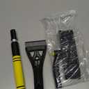 LivTee 32" Extendable Ice Scraper & Snow Brush for Car Windshield, 360 Rotating Snow Removal Tool for Cars, Trucks & SUVs, Automotive Winter Essentials & Car Accessories for Men, Yellow