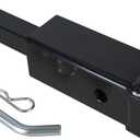 1-1/4 to 2" Hitch Adapter Solid Shank 1.25 to 2Hitch Adapter Include 1/2" Hitch Pin&Clip Set