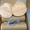 FUKUMARU Cat Wall Furniture, 11.8 Inch Cats Steps for Drywall, Kitten Stairs for Wall Mounted with Jute Scratching Kittens Shelf, 2 of Pack