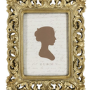 AELS 5x7 Inch Vintage Picture Frame, Elegant Antique Photo Frames with Glass Front, Photo Display, Tabletop Wall Hanging, Gift Ideas, Black Oval with Gold Trim