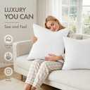 MIULEE 22x22 Throw Pillow Inserts Set of 2, 100% Virgin Microfiber Filling