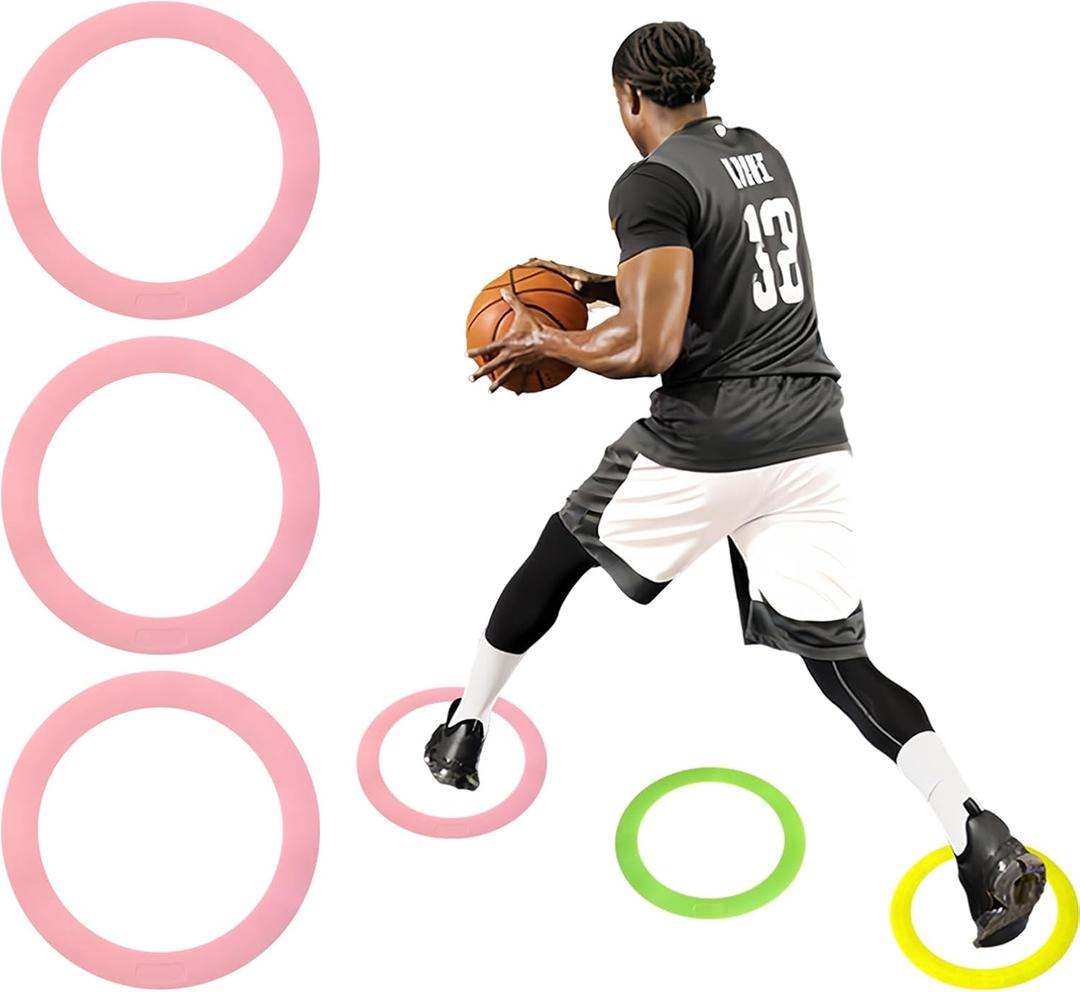 Colorful Anti Slip Safety Agility Rings Speed Rings 3PCs Speed and Agility Training Equipment Basketball Football Agility Training Equipment Soccer Practice Equipment (Pink, Small) Colorful Anti Slip Safety Agility Rings Speed Rings 3PCs Speed and Agility Training Equipment Basketball Football Agility Training Equipment Soccer Practice Equipment (Pink, Small)