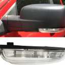 Front Mirror Turn Signal Puddle Light for Dodge Ram 1500 2009-2018,Side Marker LED Light Lamp Assembly for Ram Replace 68064949AA/48AA (Left (Driver) Side)