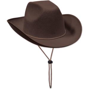 Beistle Felt Cowboy Hats  Western Headwear Birthday, Photo Booth & Halloween Costume Accessories (One Size)