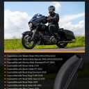 PBYMT Motorcycle Lower Triple Tree Wind Deflector Compatible with Harley Davidson Touring Street Glide Road Glide Electra Glide Road King FLH/T FLHX 2014-2023, Matte Black