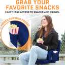 Heated Stadium Seats for Bleachers with Back Support – USB Battery Included - Upgraded 3 Levels of Heat - Foldable Chair - 4 Pockets, Cup Holder - for Camping, Games & Sports (Navy Blue), 16 inches x 14 inches x 14 inches