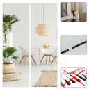 CHIYUNS White Screen Door Mesh Magnetic Closure Heavy Duty 32 x 80 inch, Self Closing Fiberglass Mosquito Net with Magnet for Doors, Bug Fly Screens Curtain for Doorway, Keep Bugs Out, Pet Friendly