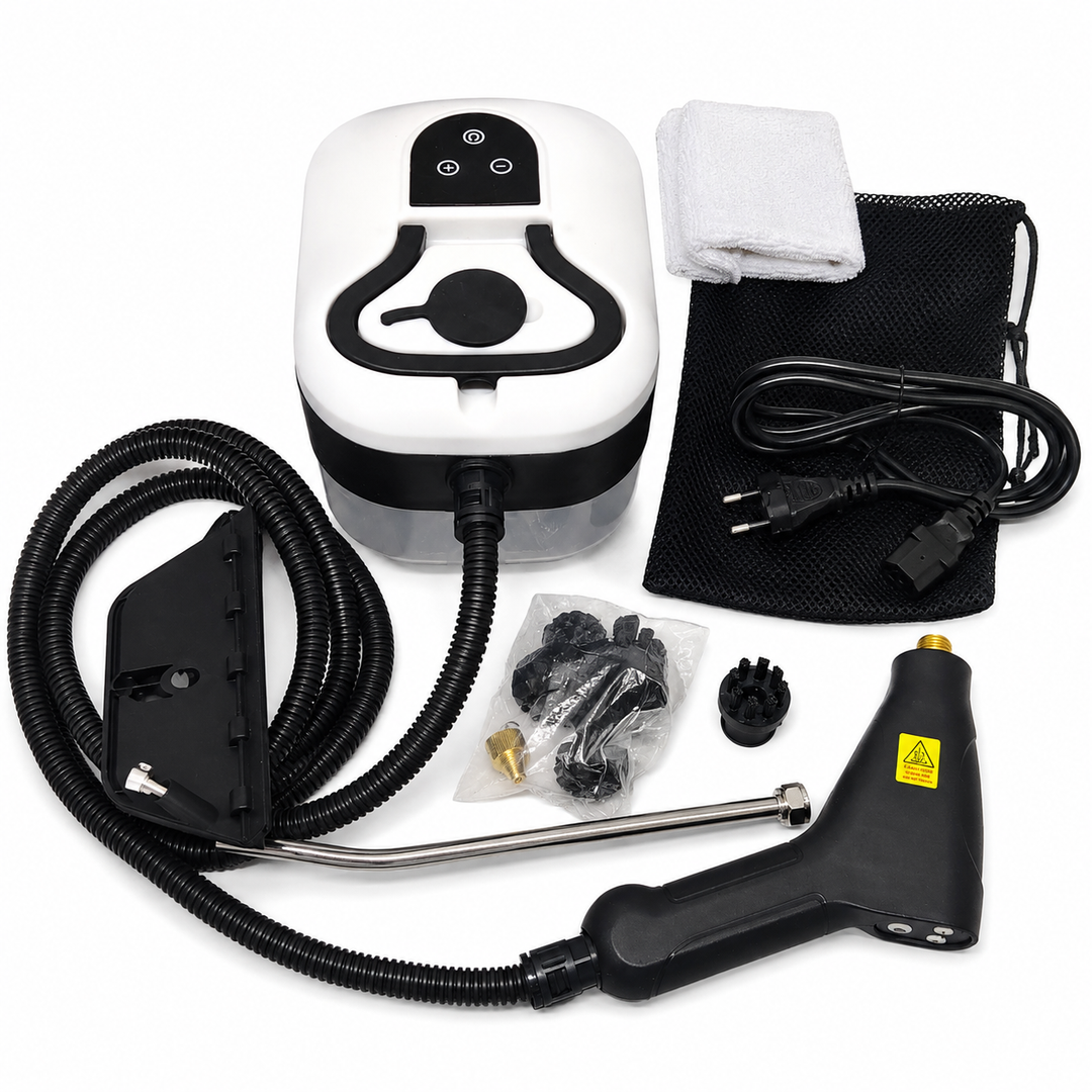 WICHEMI Steam Cleaner Handheld High Pressure Steam Cleaner Portable Steamer for Cleaning 1500W Electric Steam Cleaning Machine for Home Kitchen Auto Car Detailing (White)