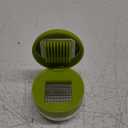 Joie Garlic Press and Chopper with Storage Container, Stainless Steel Blades, Green
