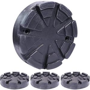 4 Pack Round Auto Lifting Pads, Rubber Car Lift Pads, Arm Pads Heavy Duty Car Auto Hoist Accessories fit for Auto Truck Hoist, Floor Jack Pad(125x28mm)