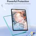 ESR 2 Pack Paper-Feel Screen Protector for iPad Air 13 Inch M4/M3/M2 (2026/2025/2024, 8th/7th/6th Gen), Write and Draw Like on Paper, 9H Tempered Glass, Matte Anti-Glare with Alignment Frame
