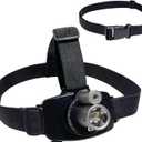 Rechargeable LED Laser Headlamp with an Adjustable Waist Belt, for Sensorimotor Control Testing and Physical Therapy