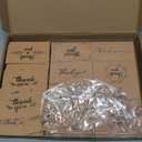 Outus 1200 Pcs Mini Thank You Cards Small Business Kraft Thank You Cards Bulk 2 x 3.5 Inches Business Stock for Your Order for Customer Package Inserts