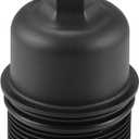 X AUTOHAUX Black Car Oil Engine Filter Housing Cap Cover for Chrysler for Dodge for Jeep for Ram 68191350AA