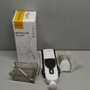 ONCE FOR ALL Upgrade Safe Mandoline Slicer Plus, Adjustable Vegetable Food Chopper Potato Fries French Fry Cutter, Detachable Blade, Kitchen Chopping Artifact, New Kitchen Gift (DarkGray)