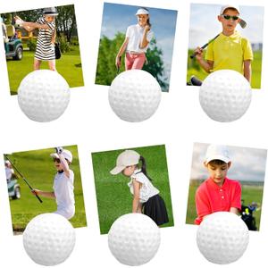 Leinuosen 12 Pcs Resin Golf Base Centerpieces Place Card Holder Golf Ball Shaped Table Number Holder Name Place Photo Stand for Office Menu Events Wedding Party