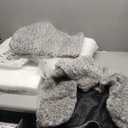 Hollypet Cat Bed Fluffy Plush Mutifuctional Double-Layer Soft Pet Couch Orthopedic Sofa Nest Beds for Small Cats and Dogs, Snow Leopard (21x15x8 inch)