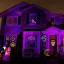 TRWYMZ Halloween Window Lights - 16" Halloween Window Silhouette Lights - 4 Pack Colour Lighted Spider Web ＆ Pumpkin ＆ Ghost ＆ Spider for Holiday Indoor and Outdoor Wall Door Window Decorate