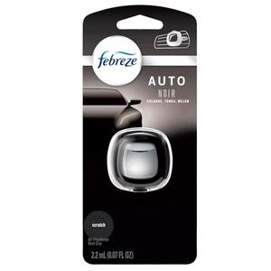 Febreze Car Vent Clip Air Freshener, Odor Eliminator for Strong Odors, Up to 30 Days Freshness (Noir, 1 Packs)