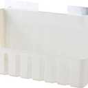 Multifunctional Wall-Mounted Storage Rack Punch Plastic Shelf for Bathroom Kitchen White Organizer for Toothbrushes Cups Space-Saving