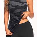 Tankini Swimsuits with Shorts - Two Piece Tummy Control Bathing Suits High Neck Swimwear with Two Side Pockets (Gray, L)
