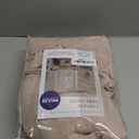 MIULEE Natural Beige Linen Curtains 96 Inches Long 2 Panels for Bedroom Living Room, Soft Linen Textured Window Drapes Semi Sheer Light Filtering Back Tab Rod Pocket Farmhouse Burlap Look Decor