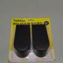 Big Door Stopper 2 Packs, Heavy Duty Wedge Rubber Door Stop Works on All Floor Surfaces, Non-Scratching Doorstops Special for Home Office School Heavy Door (Black, H1.9 x L6.3 x W2.7 Inches)