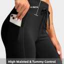 Soothfeel Women's High Waisted Fleece Lined Leggings with Pockets Water Resistant Thick Thermal Warm Winter Ski Hiking Pants (Black)