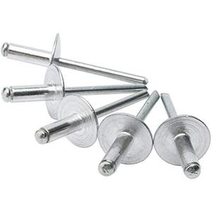 ISPINNER 50pcs Large Flange Aluminum Blind Rivets, Pop Rivets