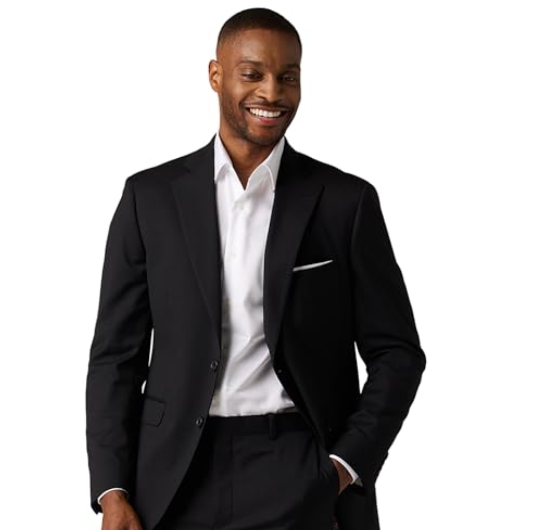 Alton Lane Mercantile Jacket Classic Fit - Premium Quality Suit Jacket for Men, Stylish and Elegant Men’s Suit Jackets, Black, 38R