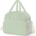 Coobiiya 12L Insulated Lunch Bag for Women & Men, Reusable Corduroy Lunch Tote, Large-Capacity Lunch Box with Leak-Resistant Liner (13L Corduroy Green)