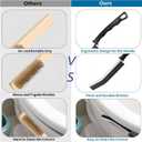 6 x Crevice Cleaning Brush Cleaning Tools Cleaning Supplies Grout Brush Scrub Brush Toilet Brush for Household Use for Cleaning Bathroom Kitchen 3 Pcs (Black)