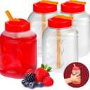 Tribello Small 8oz Kids Water Bottle With Straw, Reusable Plastic Leak Proof Toddler/Kids Water drink Bottle With Flip Straw Lid, BPA-free, 4 Pack
