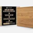 Riverbank Solid Wood Oak Butcher Block Cutting Board in Extra Large XL Size 20"x15"x1.5", Reversible Wooden Chopping Board with Handles, Gift Box Included