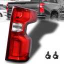 LED Tail Light Assembly Compatible With 2019-2023 Chevy Silverado 1500 Right Passenger Side LED Style Taillights Brake Rear Lamp with Bulb and Harness (Only Fit Factory Led Model)