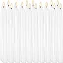 30 Pack 10 inch White Taper Candles, 7-7.5 Hour Burn Time,Unscented Dripless and Smokeless, Elegant Premium Quality Dinner Candle for Home Dcor, Restaurant, Wedding, Party Candlesticks