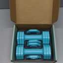 Zempox Adjustable Dumbbell Set, 4 in 1 Free Weight Dumbbell Set for Women, Hand Weight for Women at Home, Each 2lb 3lb 4lb 5lb with TPU Soft Rubber Handle for Home Gym Aquatic Fitness Equipment,Purple (Blue)