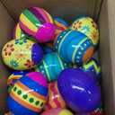 20 Pcs Prefilled Easter Eggs with Rubber Ducks Bright Colorful Easter Eggs Prefilled with Variety Bunny Duckies for Kids Easter Basket Stuffers and Party Favors