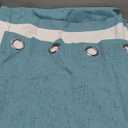 H.VERSAILTEX Linen Blackout Curtains 96 Inches Long 100% Absolutely Blackout Thermal Insulated Textured Linen Look Curtain Draperies Anti-Rust Grommet, Energy Saving with White Liner, 2 Panels, Teal