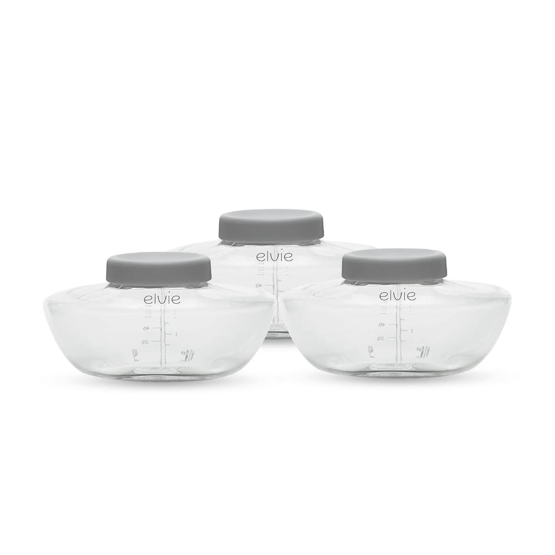 Elvie Pump - Breastmilk Storage Bottles - BPA Free - Breast Feeding Essentials - 3 Pack