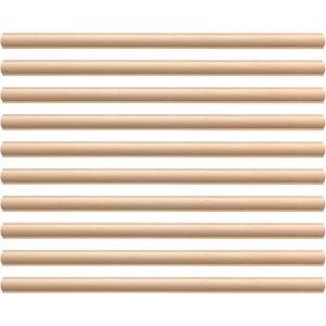Nuanchu 12 Pcs Unfinished 3D Decorative Wood Trim Molding 15.75inch Decorative Wood Molding Cute DIY Trim for Home Wall Cabinet Shelf Window Door(Cylinder,20mm)