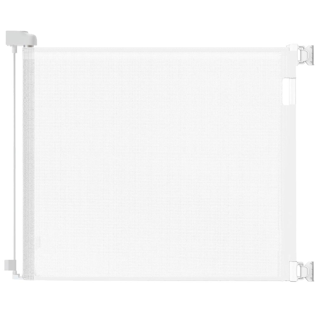 Veraste Retractable Baby Gate, Mesh Baby Gate or Mesh Dog Gate, 33" Tall, Extends up to 71" Wide, Child Safety Gate for Doorways, Stairs, Hallways, Indoor/ Outdoor（White, 33"x71"）