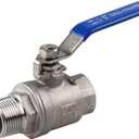 Ball Valve 3/4", Stainless Steel 304 Water Valve Shut Off Valves for Oil and Gas, Male X Female NPT Thread (3/4 inch, 1 Pack)