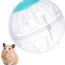 Hamster Exercise Ball, 5.7 Inch Transparent Running Wheel for Dwarf Hamsters to Reduce Boredom and Increase Activity